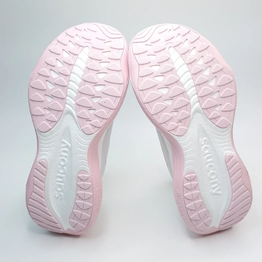 Saucony Ride 15 Running Shoes Women Size 8 White Pink Mesh S11055-151